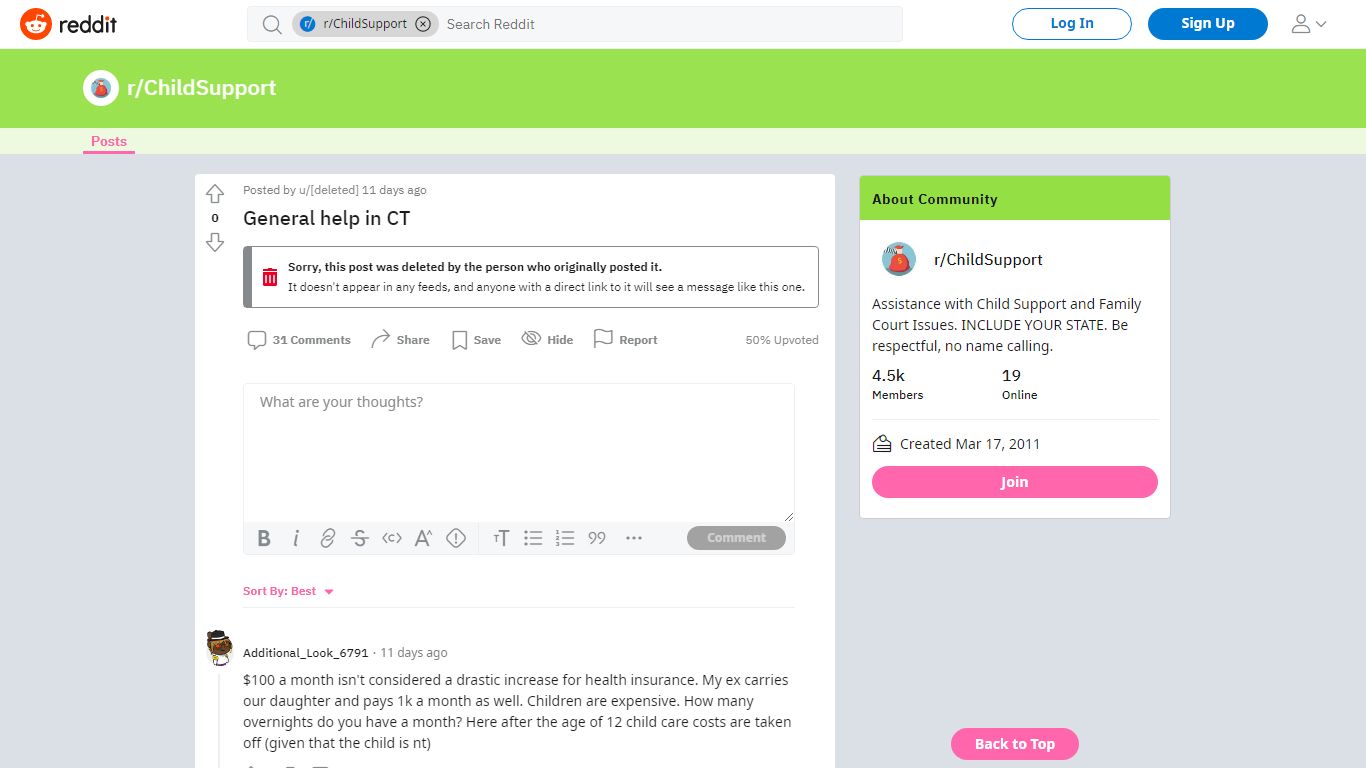 General help in CT : ChildSupport - reddit.com